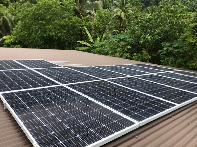 A solar hybrid installaiton finished in previous week