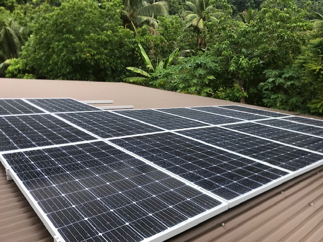 A solar hybrid installaiton finished in previous week